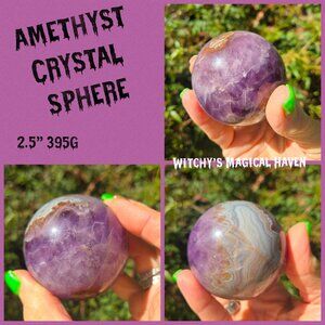 Amethyst Gemstone Sphere